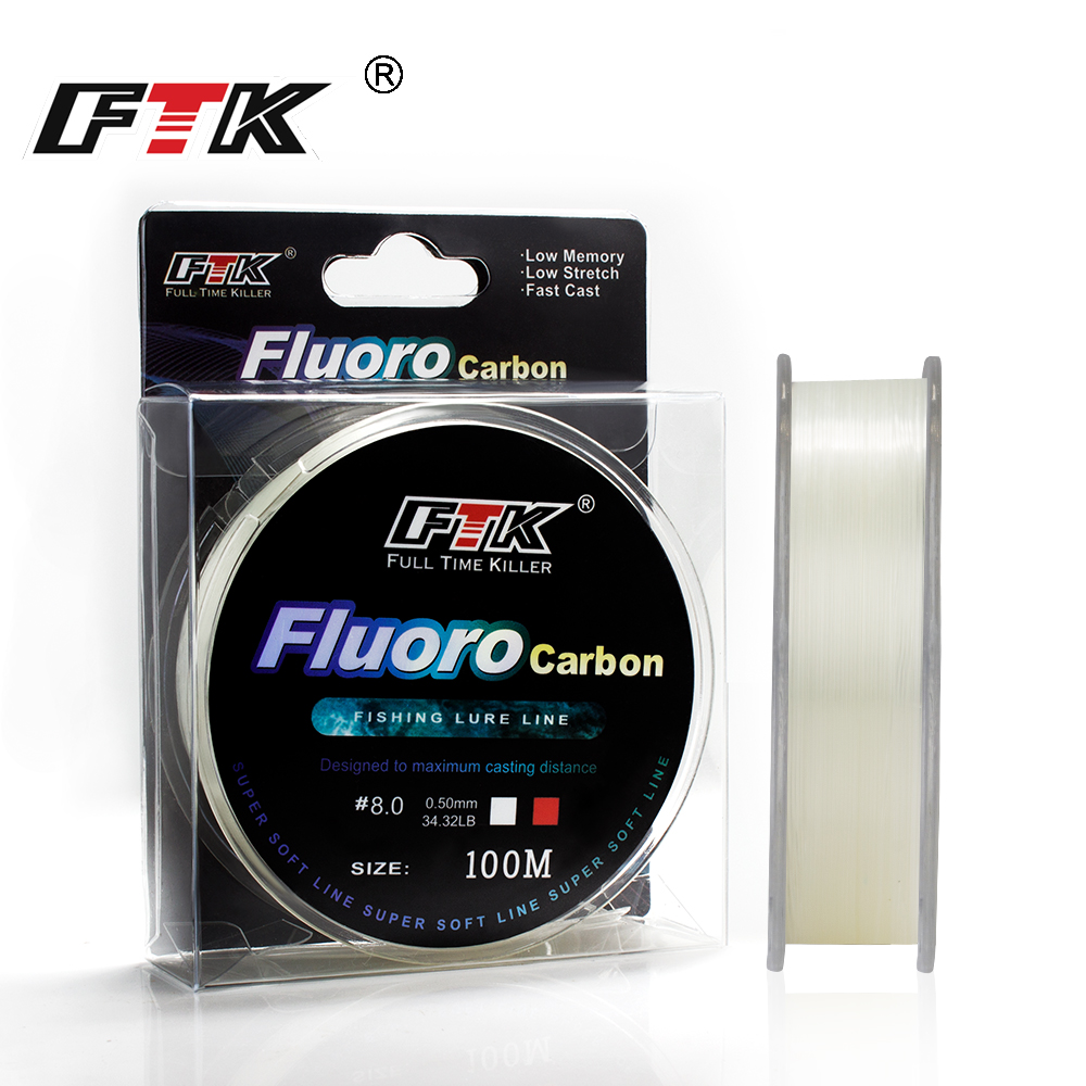 FTK 100м 4.13-34.32LB Фторокар – обзор и цена Fluorocarbon Line