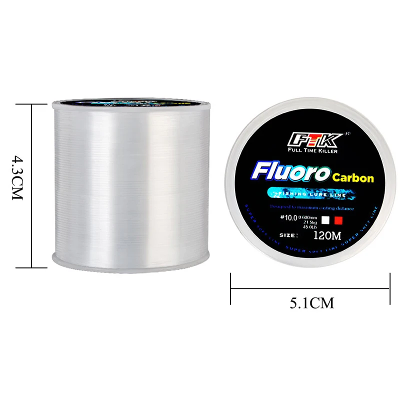 120 м леска 0,14 мм-0,6 мм, пр – обзор и цена Fluorocarbon Line